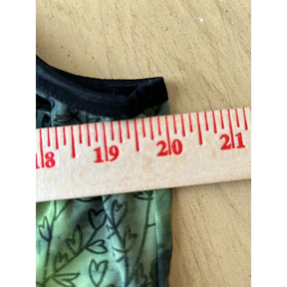 Y2K Cami Tank XL Green Burnt Floral Velvet Corset Fairy Whimsigoth Grunge 1X L - Picture 9 of 13